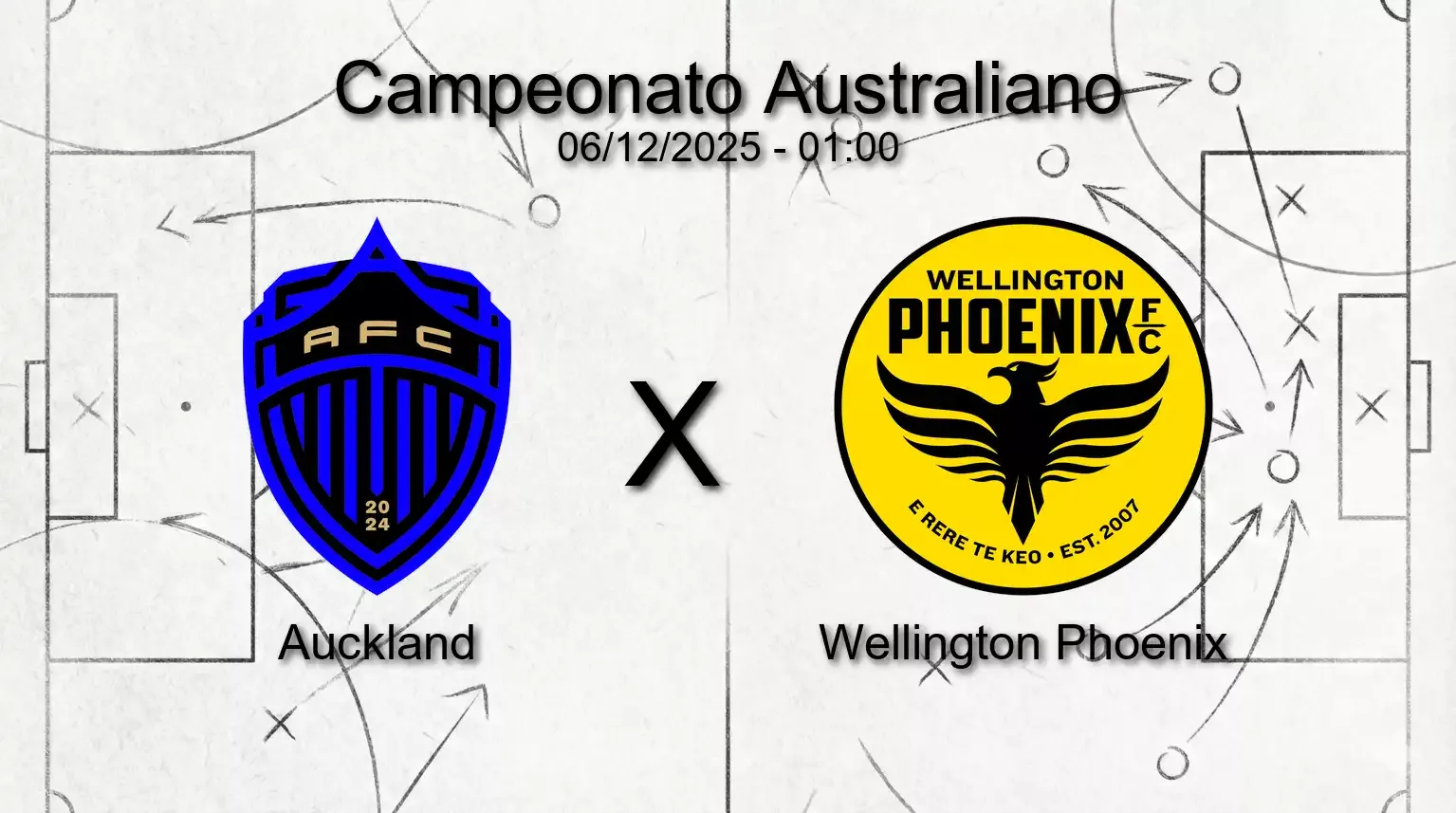 Auckland x wellington phoenix campeonato australiano 06 12 2025