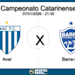 Avai x barra sc campeonato catarinense 07 01 2026