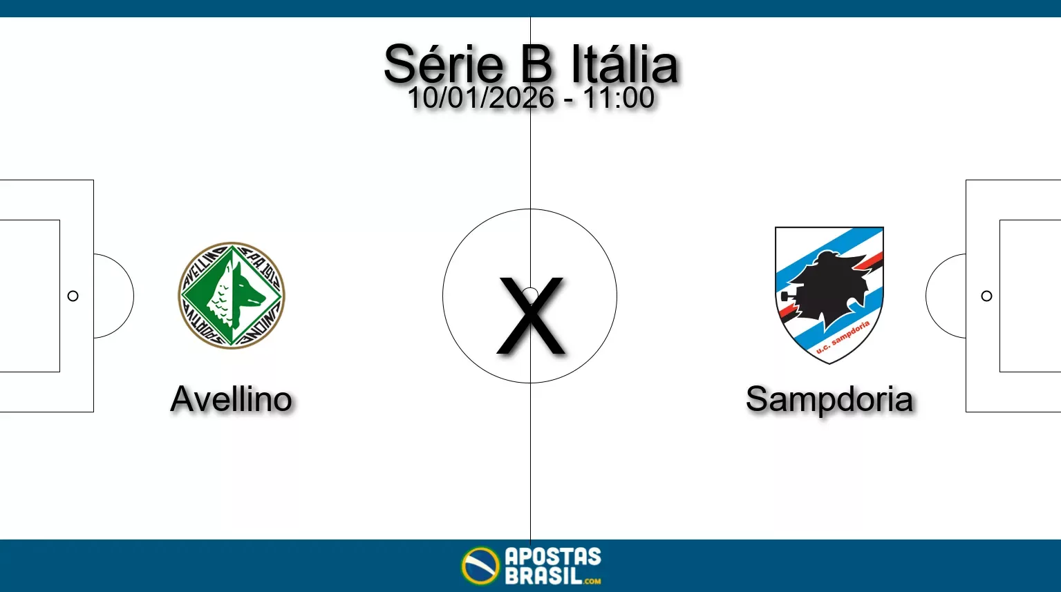 Avellino x sampdoria serie b italia 10 01 2026