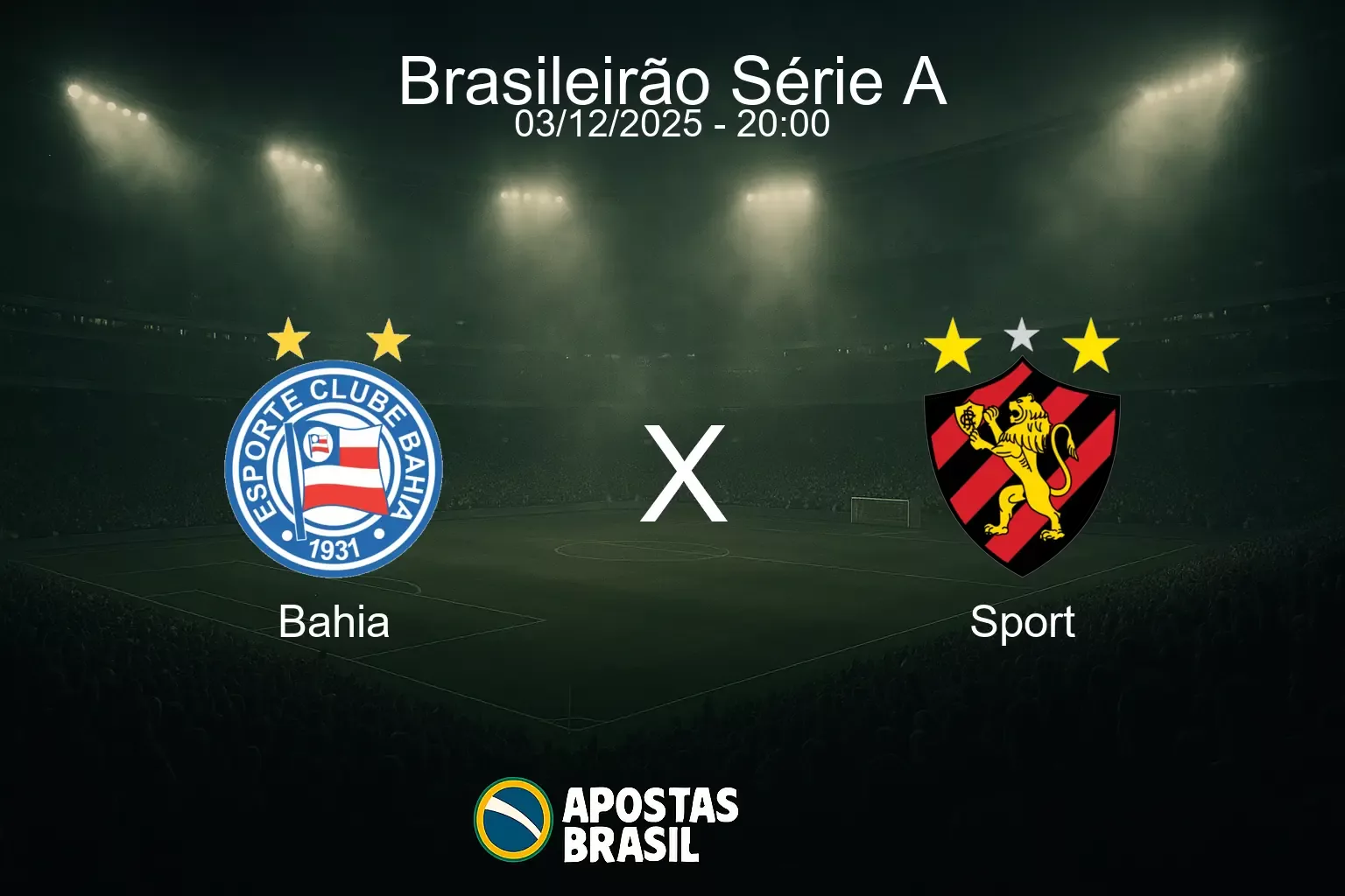 Bahia x sport brasileirao serie a 03 12 2025
