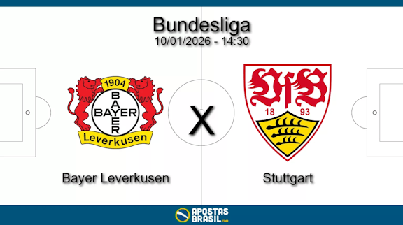 Bayer leverkusen x stuttgart bundesliga 10 01 2026