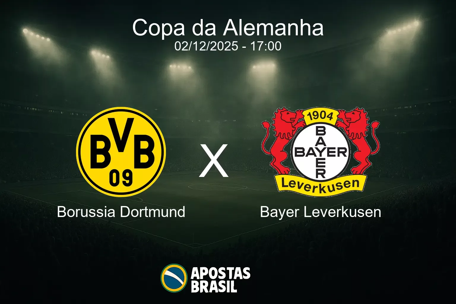 Borussia dortmund x bayer leverkusen copa da alemanha 02 12 2025