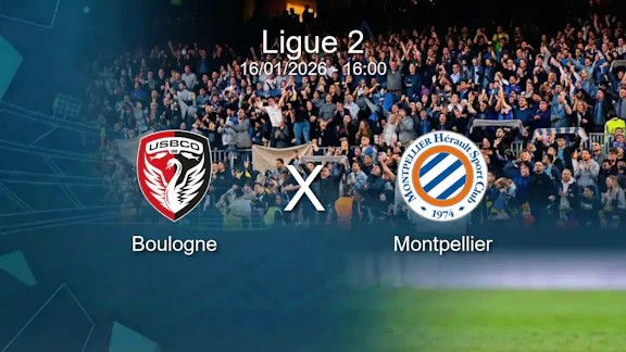 Boulogne x montpellier ligue 2 16 01 2026