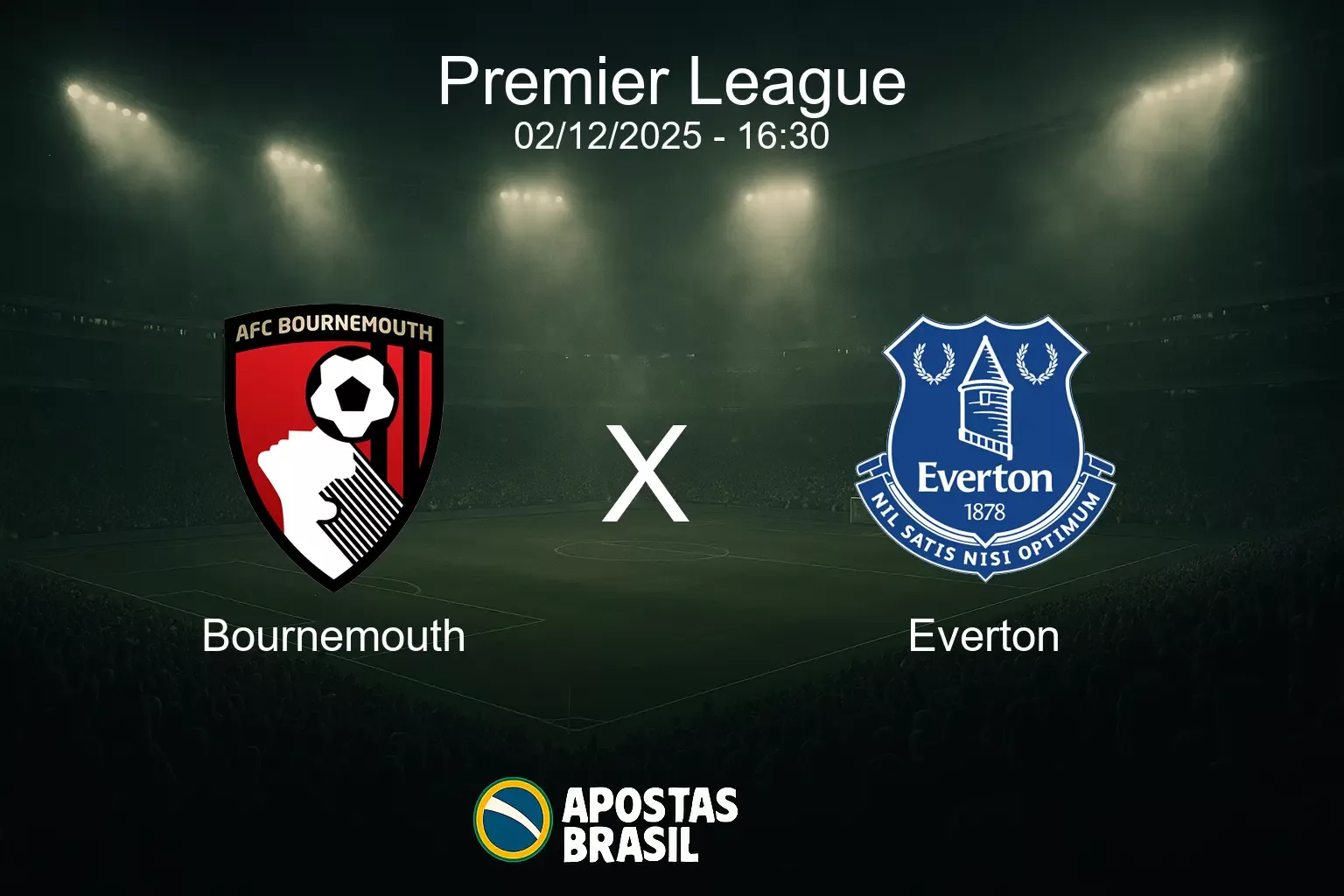 Bournemouth x everton premier league 02 12 2025