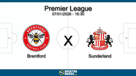 Brentford x sunderland premier league 07 01 2026