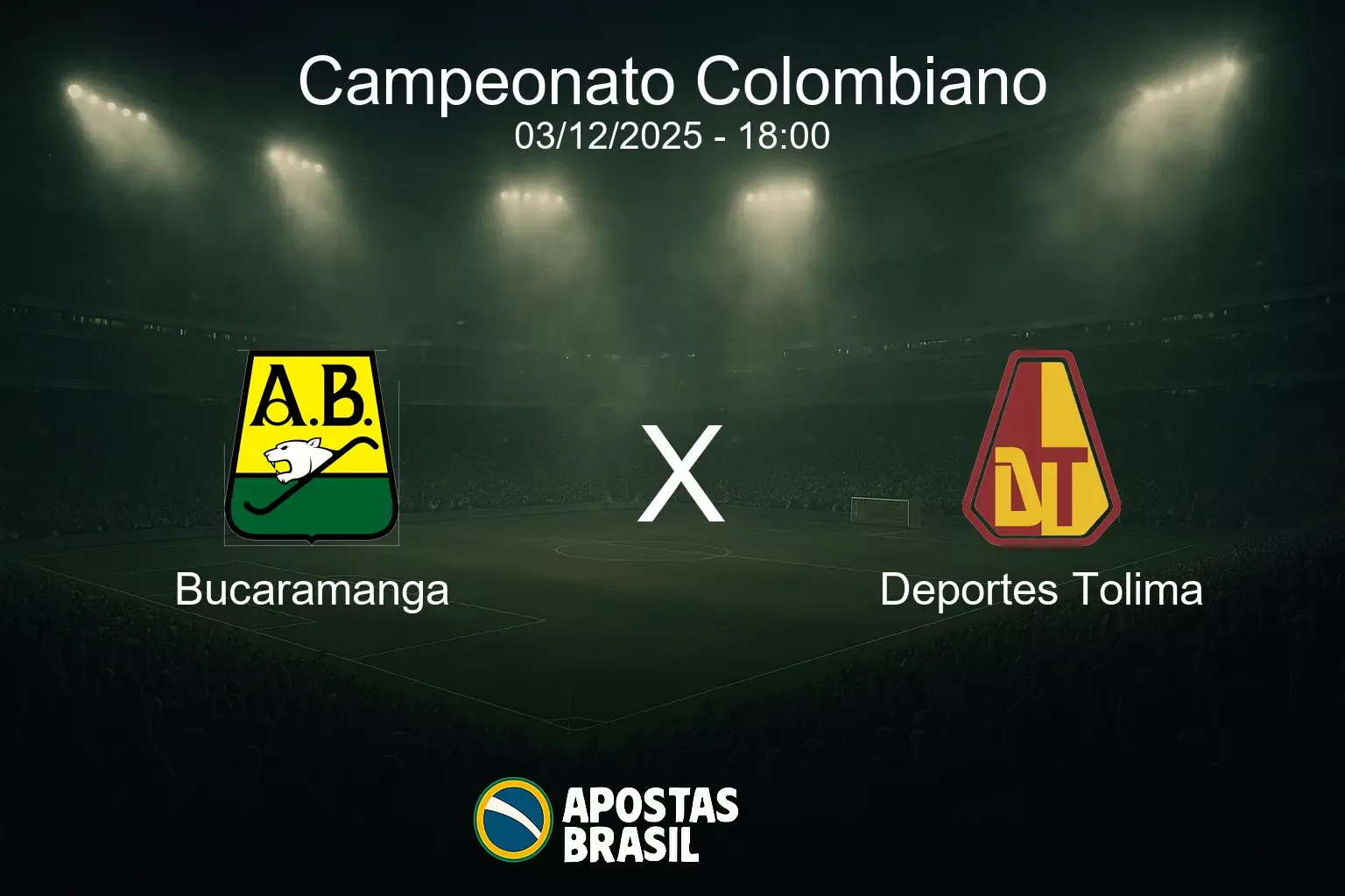 Bucaramanga x deportes tolima campeonato colombiano 03 12 2025