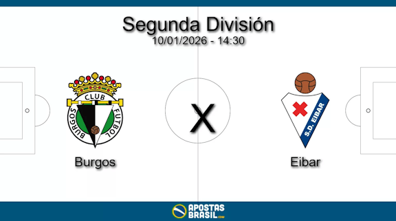 Burgos x eibar segunda division 10 01 2026