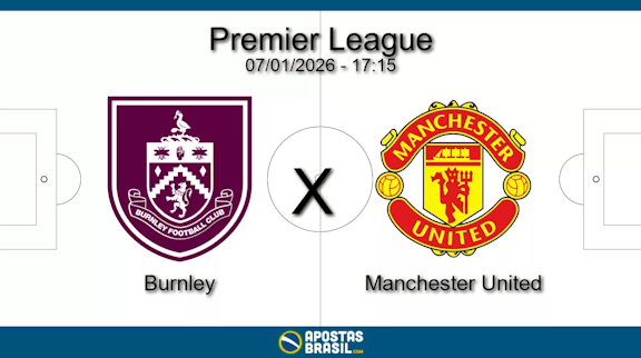 Burnley x manchester united premier league 07 01 2026