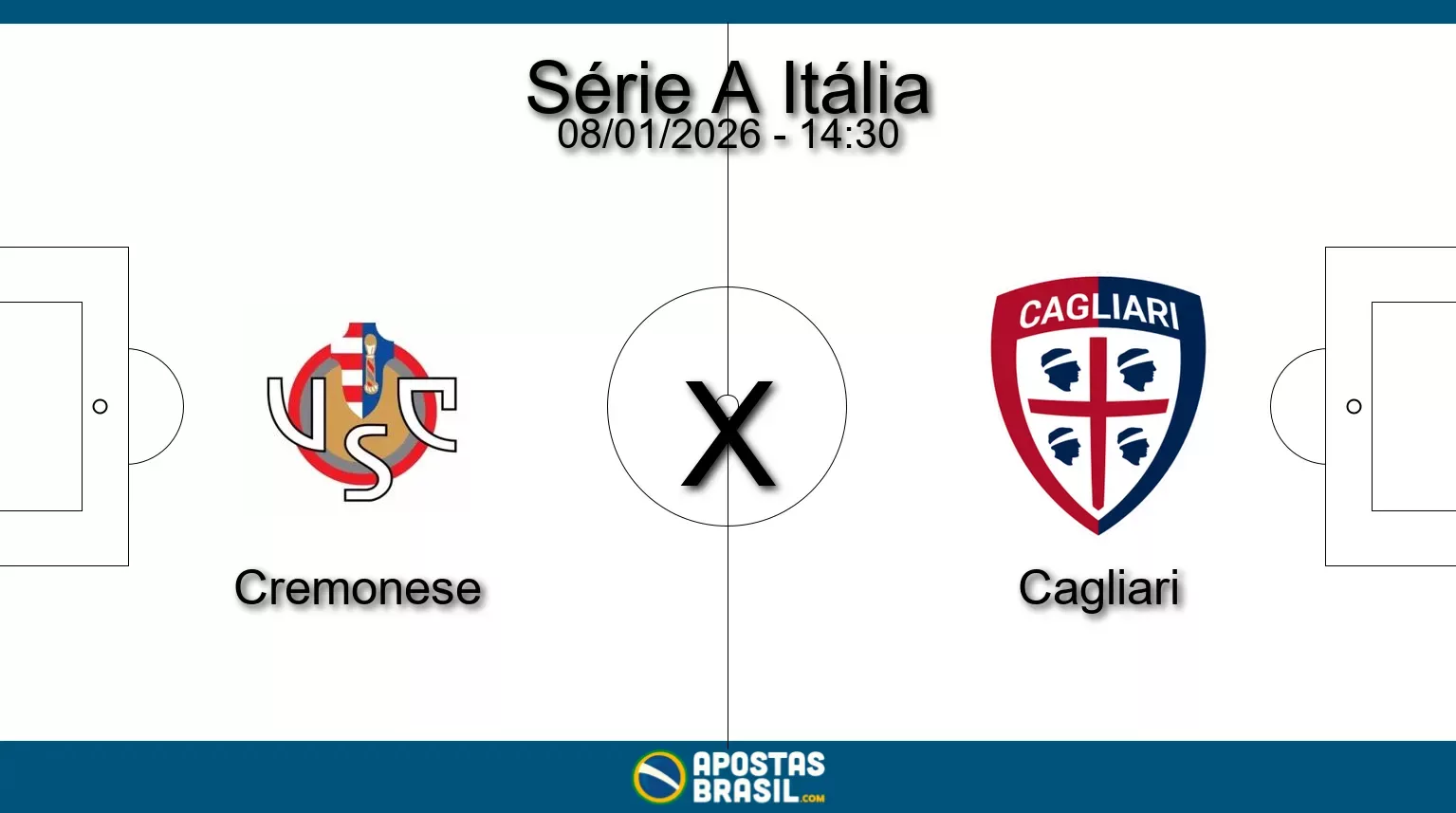 Cremonese x cagliari serie a italia 08 01 2026