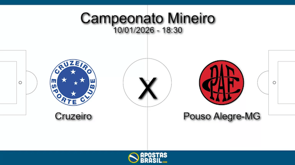 Cruzeiro x pouso alegre mg campeonato mineiro 10 01 2026