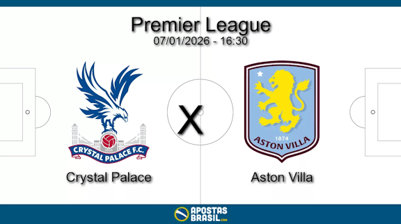 Crystal palace x aston villa premier league 07 01 2026