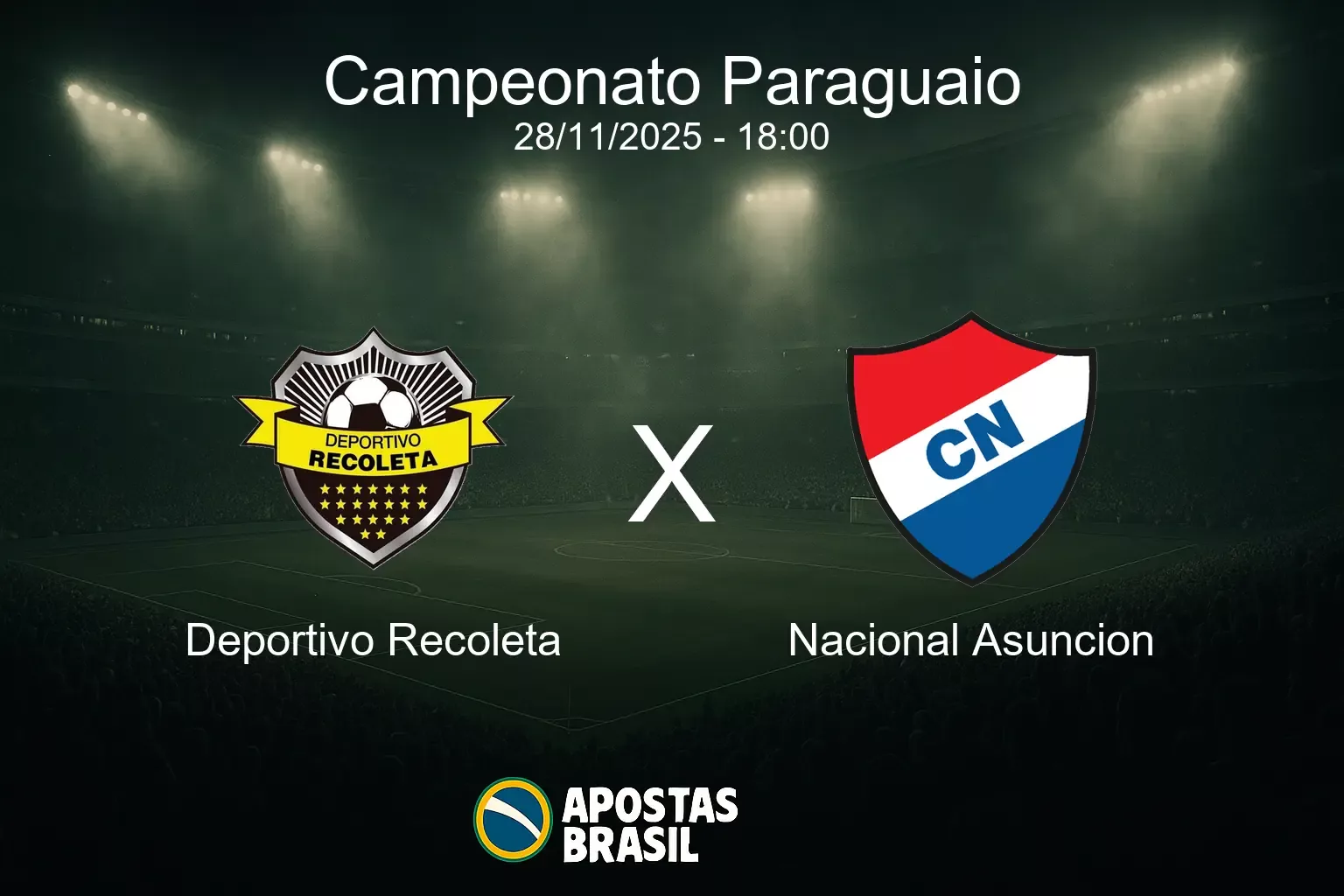Deportivo recoleta x nacional asuncion campeonato paraguaio 28 11 2025