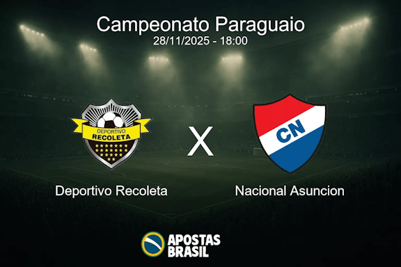 Deportivo recoleta x nacional asuncion campeonato paraguaio 28 11 2025