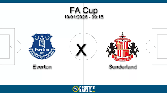 Everton x sunderland fa cup 10 01 2026