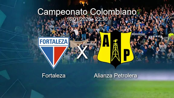 Fortaleza x alianza petrolera campeonato colombiano 16 01 2026