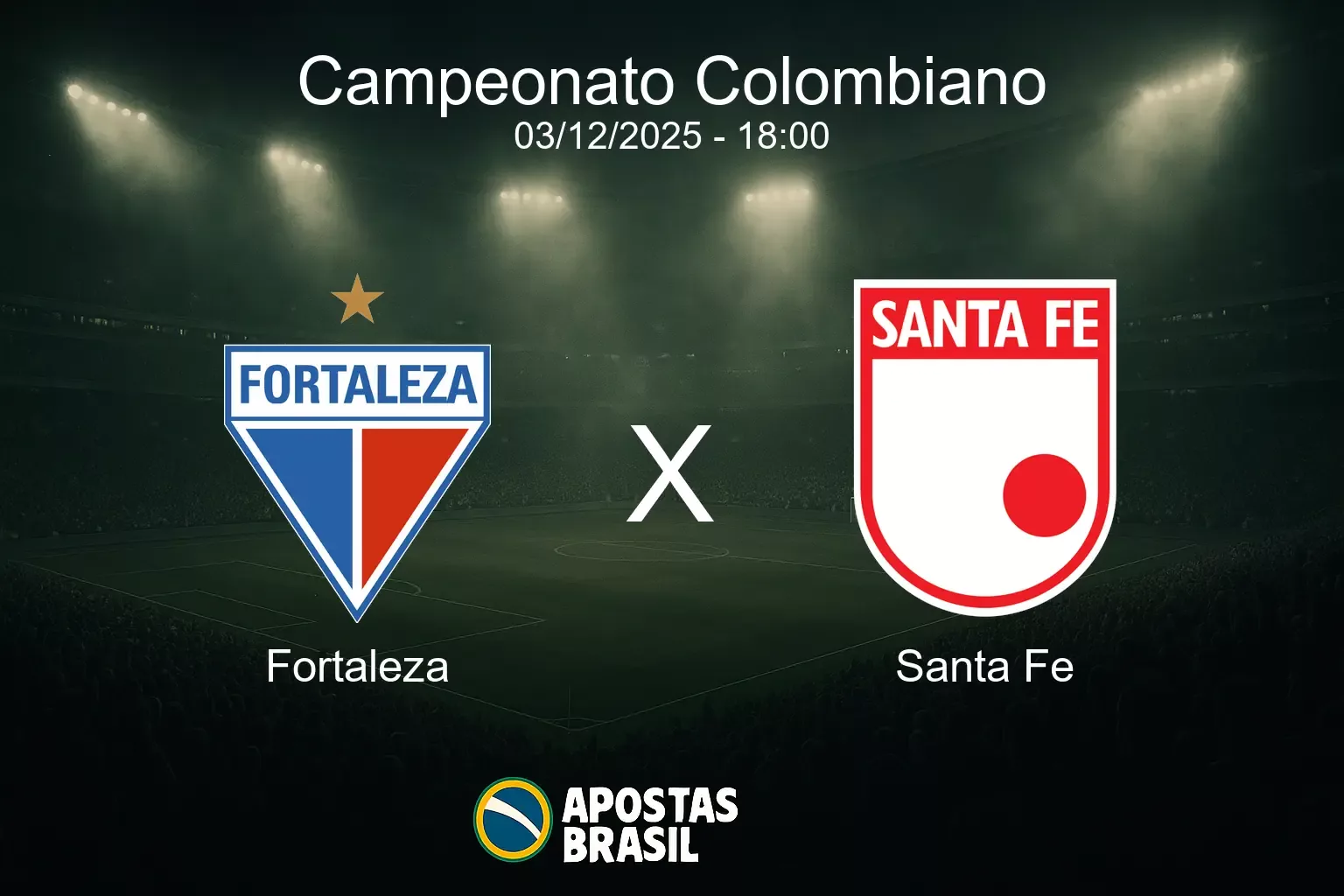 Fortaleza x santa fe campeonato colombiano 03 12 2025