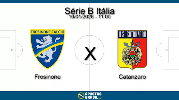 Frosinone x catanzaro serie b italia 10 01 2026