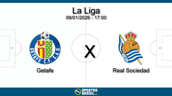 Getafe x real sociedad la liga 09 01 2026