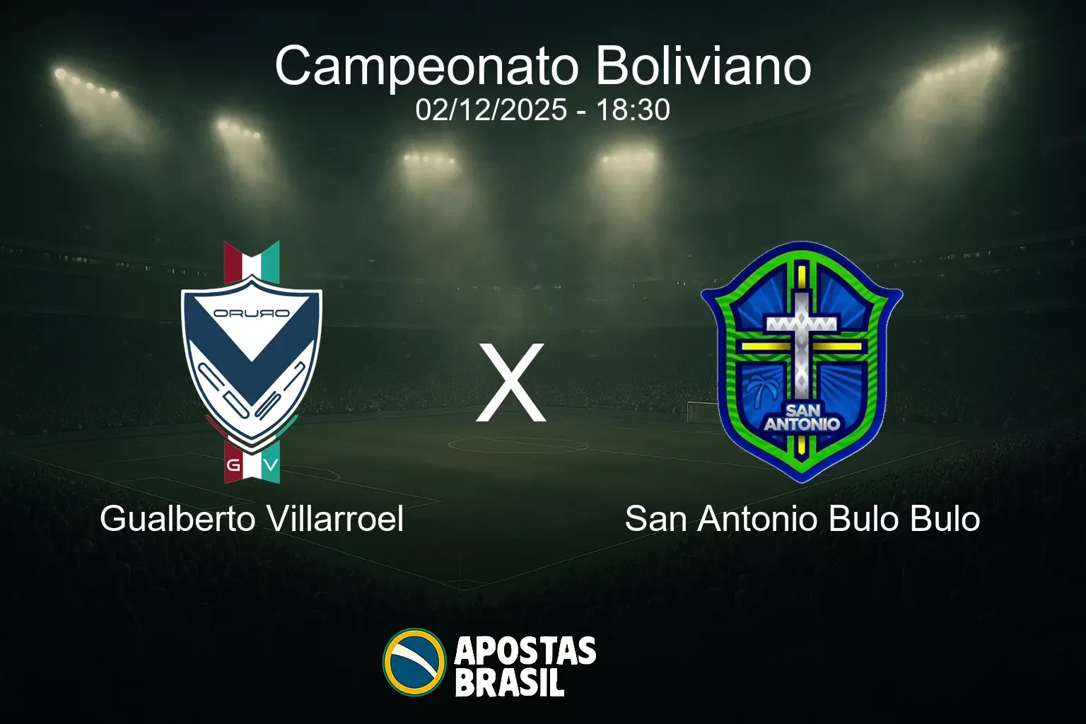 Gualberto villarroel x san antonio bulo bulo campeonato boliviano 02 12 2025