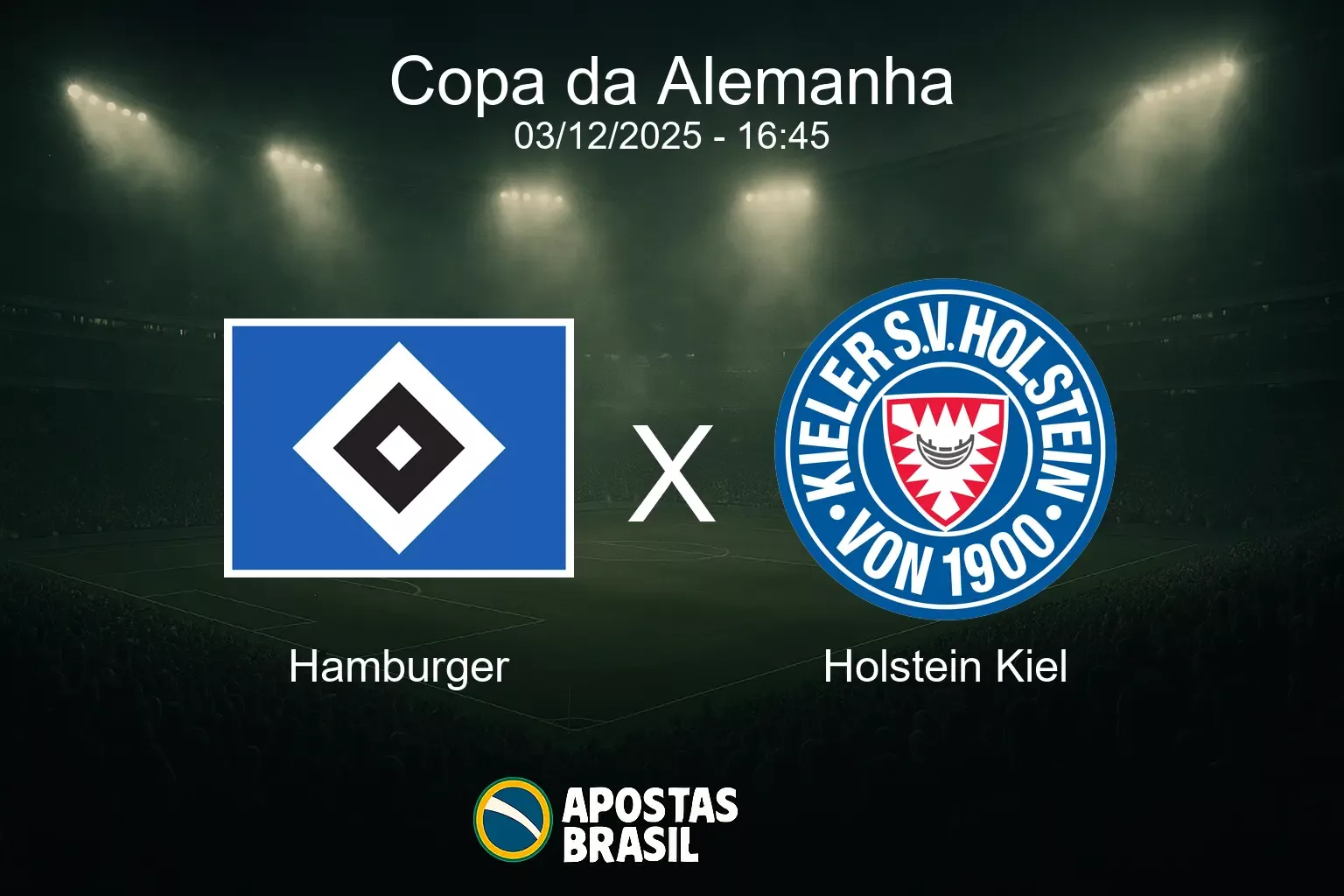 Hamburger x holstein kiel copa da alemanha 03 12 2025