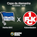 Hertha bsc x kaiserslautern copa da alemanha 02 12 2025