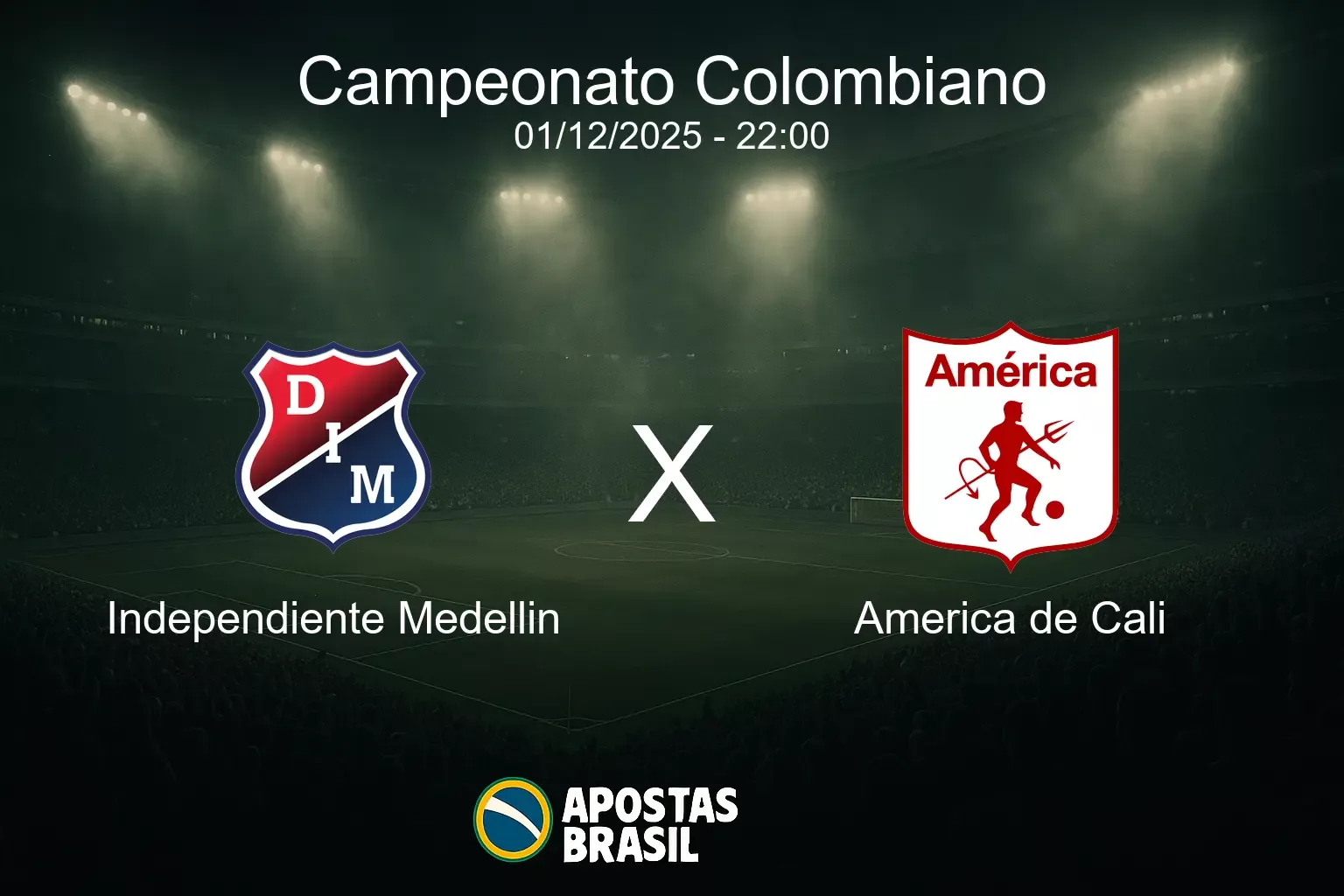 Independiente medellin x america de cali campeonato colombiano 01 12 2025