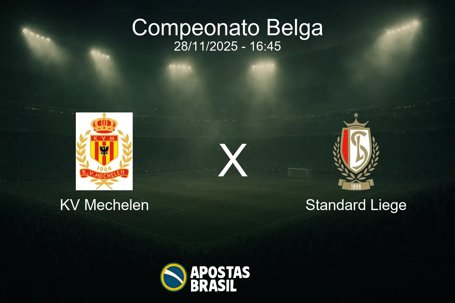 Kv mechelen x standard liege compeonato belga 28 11 2025