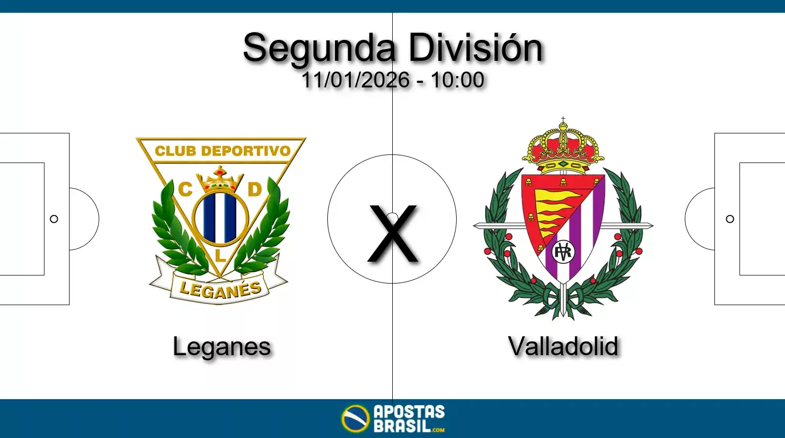Leganes x valladolid segunda division 11 01 2026