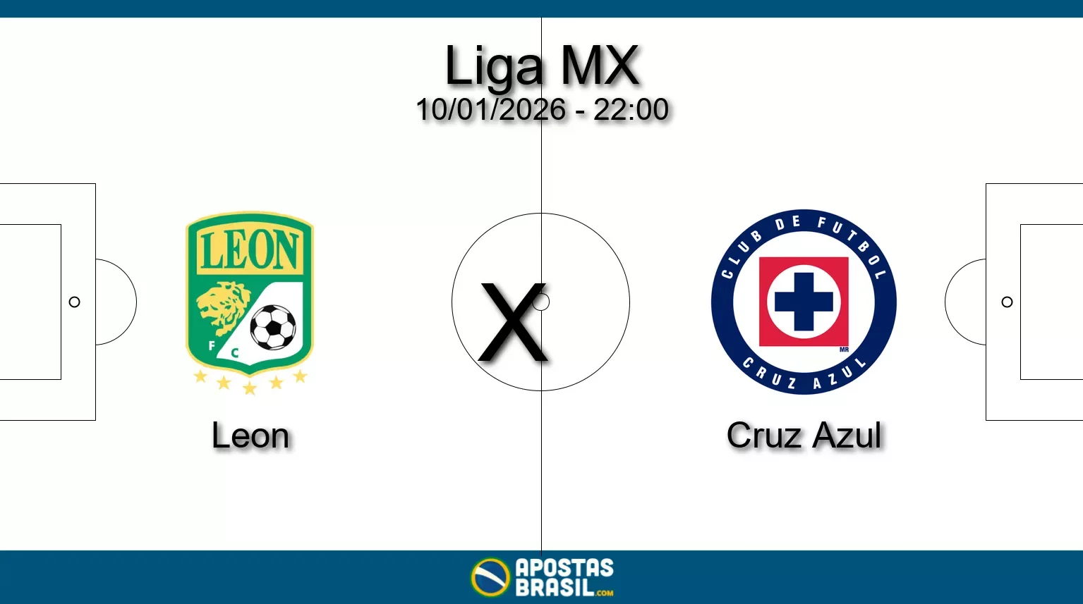 Leon x cruz azul liga mx 10 01 2026