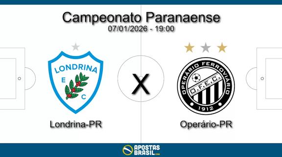 Londrina pr x operario pr campeonato paranaense 07 01 2026