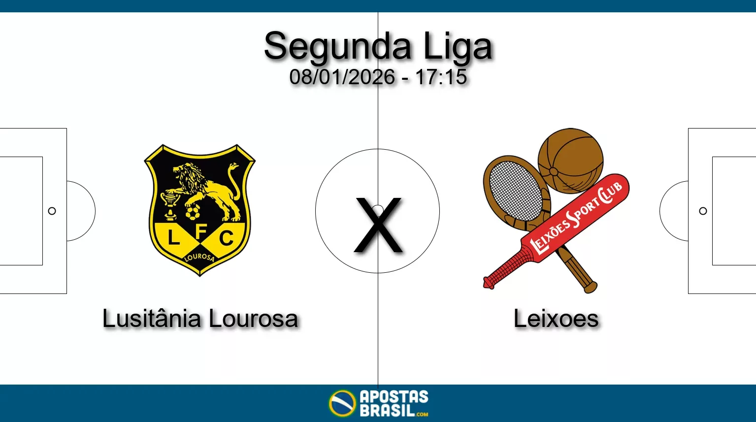 Lusitania lourosa x leixoes segunda liga 08 01 2026