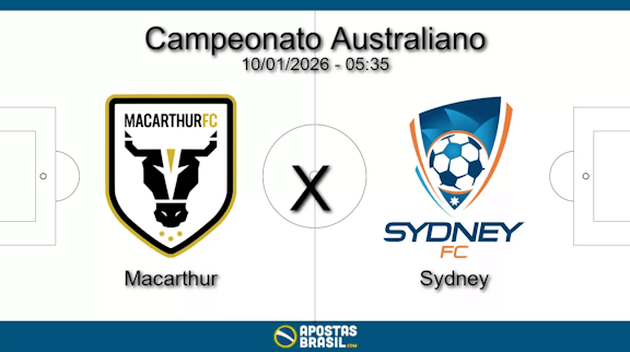 Macarthur x sydney campeonato australiano 10 01 2026