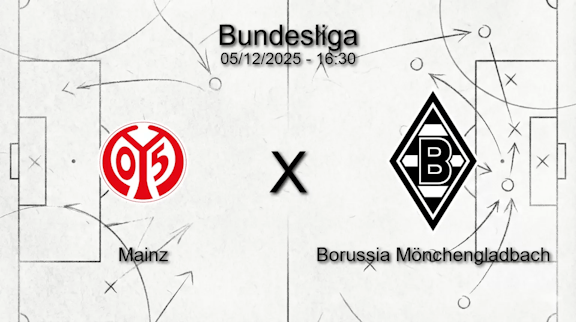 Mainz x borussia monchengladbach bundesliga 05 12 2025