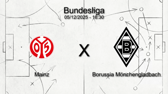 Mainz x borussia monchengladbach bundesliga 05 12 2025