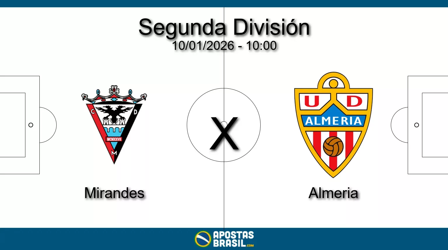 Mirandes x almeria segunda division 10 01 2026