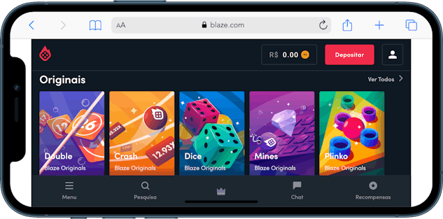 Conheça o Blaze app e aposte nos jogos exclusivos do site