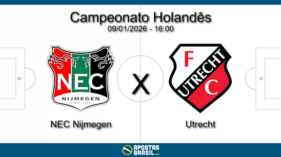 Nec nijmegen x utrecht campeonato holandes 09 01 2026