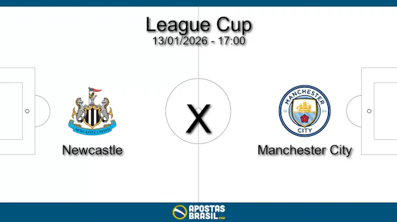 Newcastle x manchester city league cup 13 01 2026