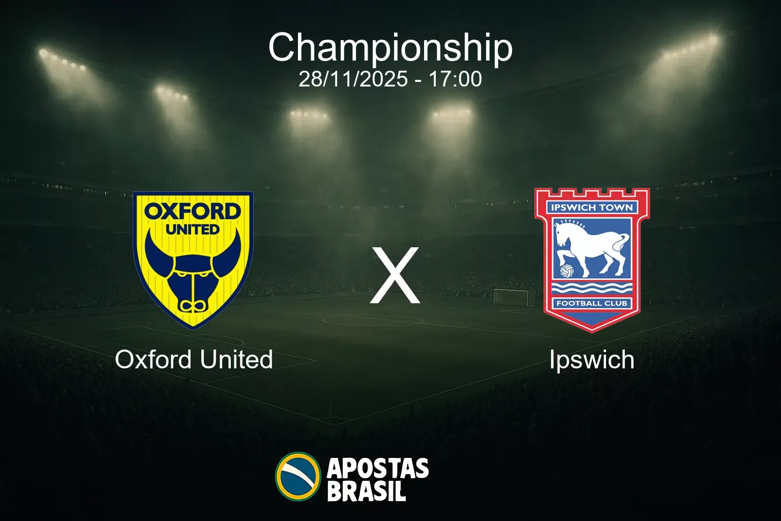 Oxford united x ipswich championship 28 11 2025