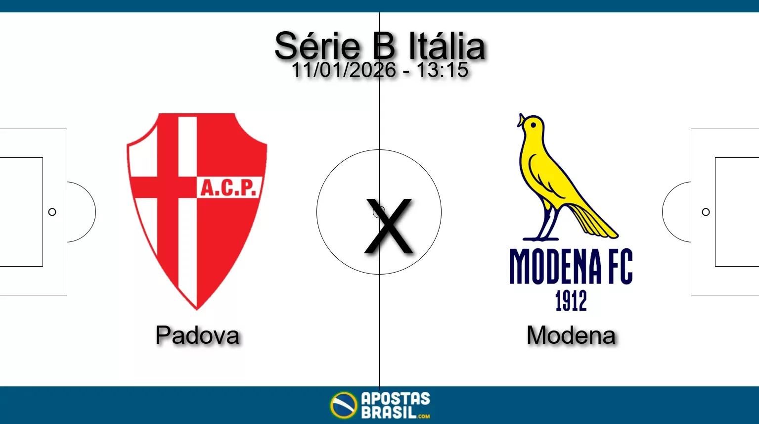 Padova x modena serie b italia 11 01 2026