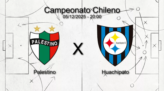 Palestino x huachipato campeonato chileno 05 12 2025