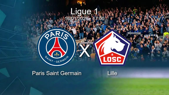 Paris saint germain x lille ligue 1 16 01 2026