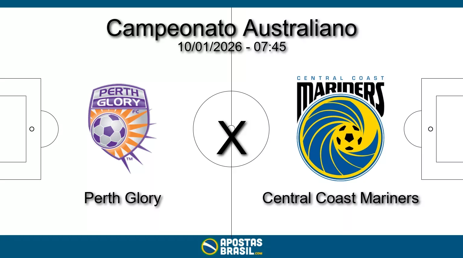 Perth glory x central coast mariners campeonato australiano 10 01 2026
