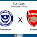 Portsmouth x arsenal fa cup 11 01 2026