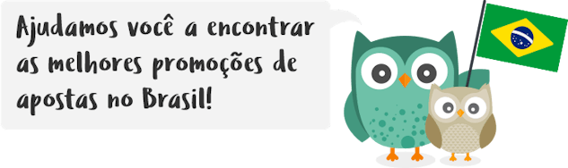 Mascotes do Apostas Brasil falando que ajudarão os brasileiros a encontrar os melhores bônus de apostas.