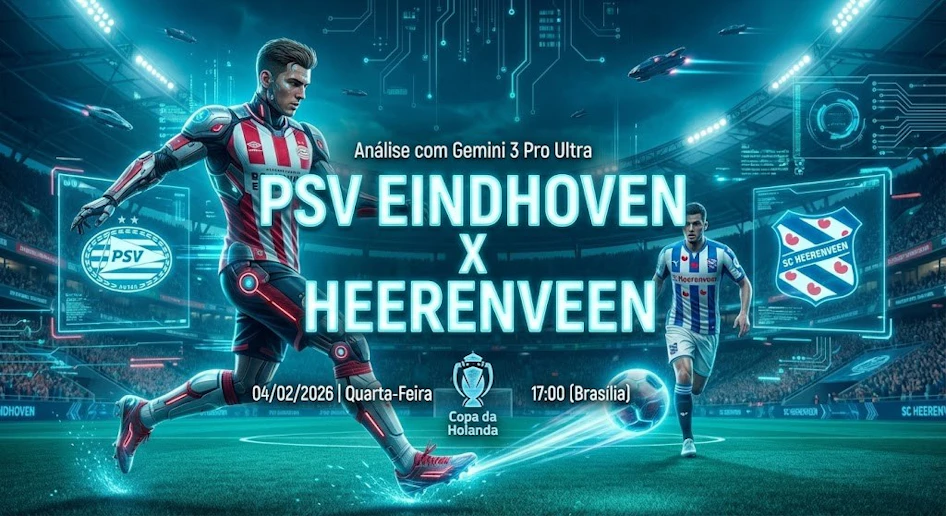 Palpite PSV Eindhoven X Heerenveen - Copa da Holanda - 04/02/2026