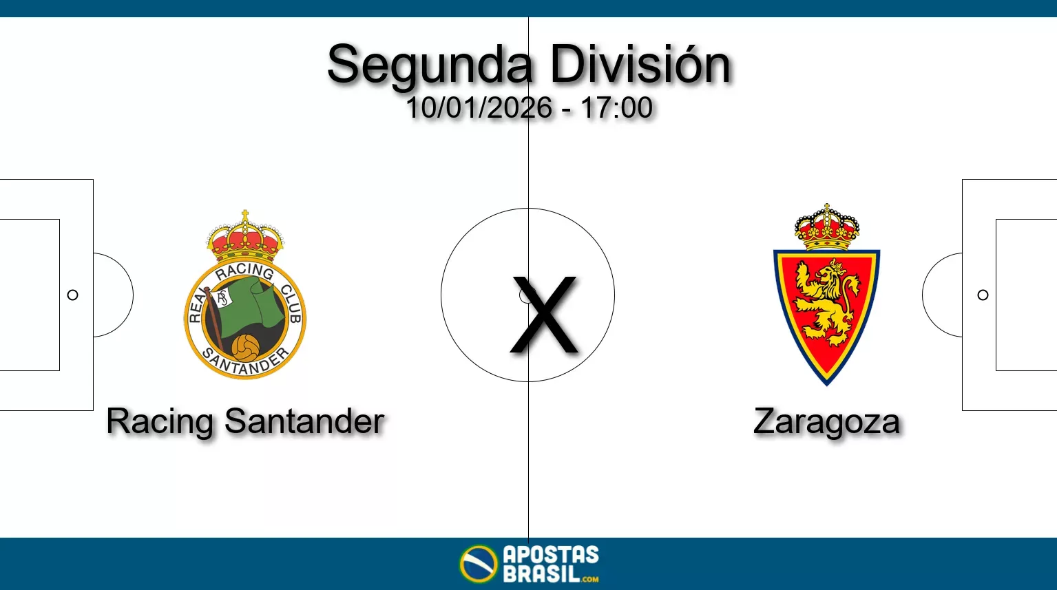 Racing santander x zaragoza segunda division 10 01 2026