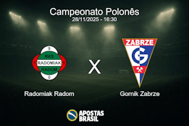 Radomiak radom x gornik zabrze campeonato polones 28 11 2025