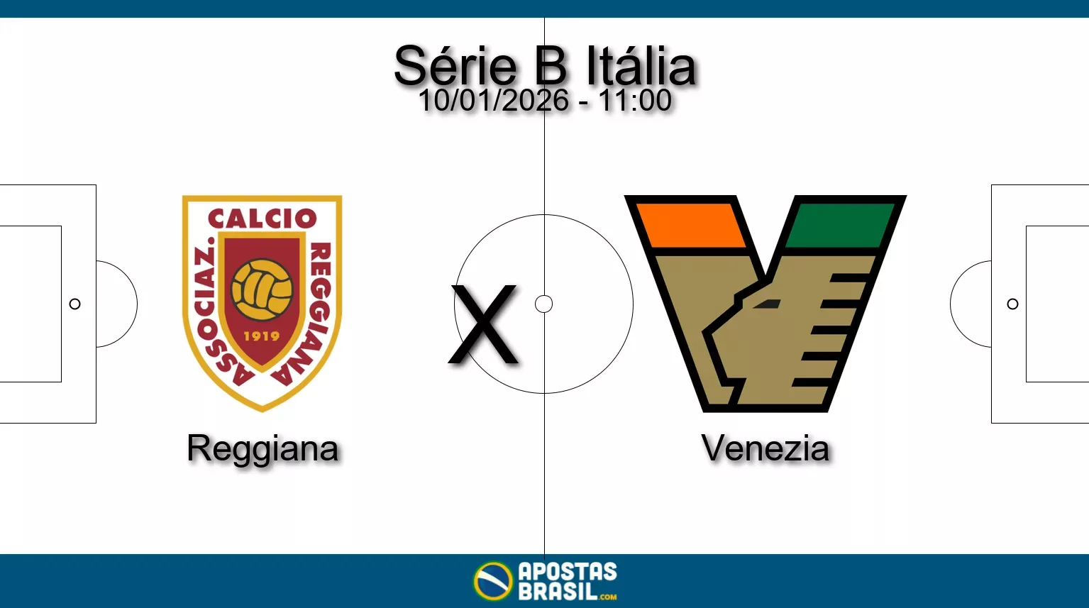 Reggiana x venezia serie b italia 10 01 2026