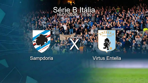 Sampdoria x virtus entella serie b italia 16 01 2026
